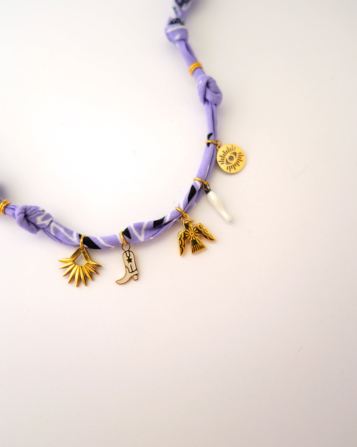 collier bandana wild and free violet 1