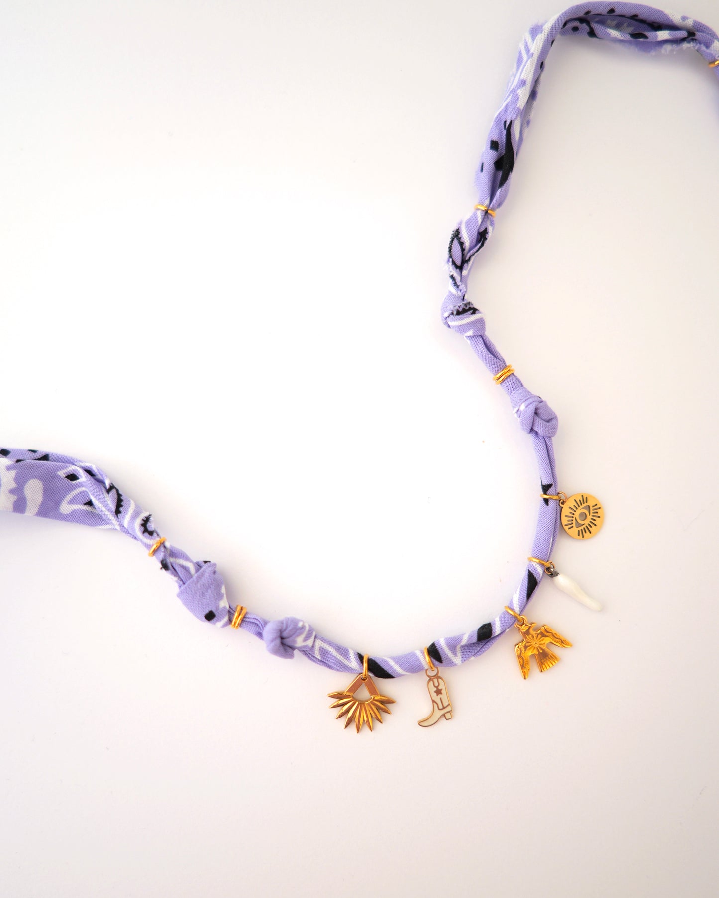 collier bandana wild and free violet 2