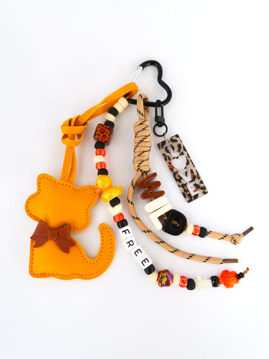 grigri sac jaune chat