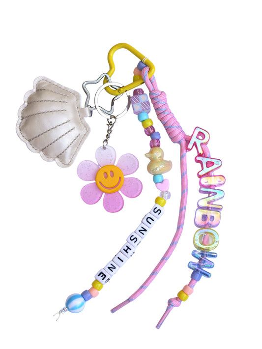 grigri de sac coquillage - pastel