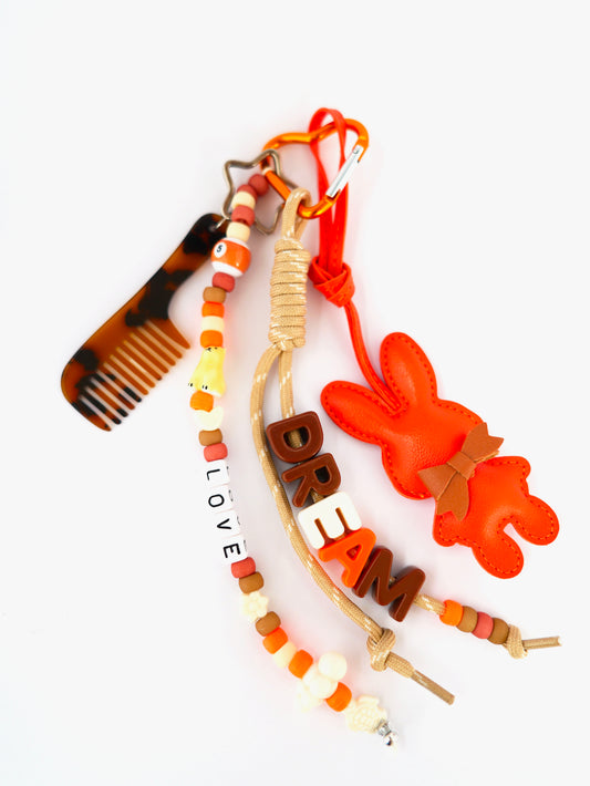 grigri sac lapin orange